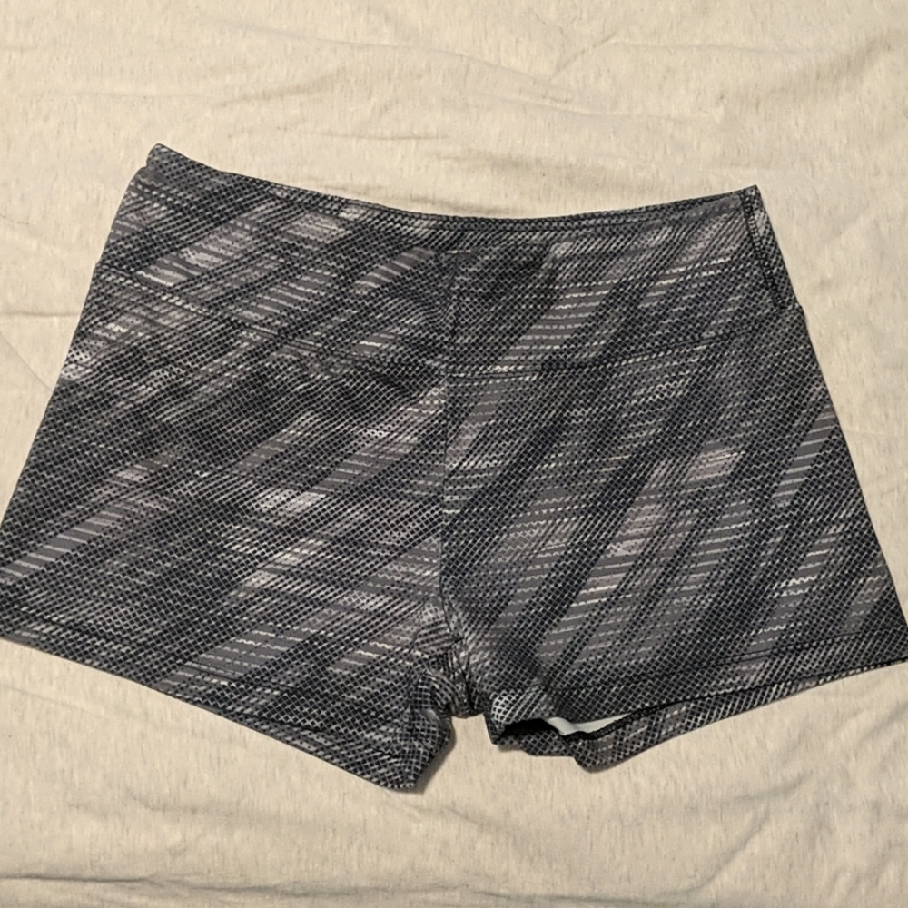 Gray Workout Spandex Shorts